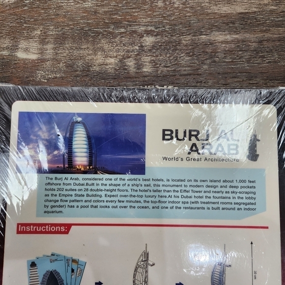 Burj al arab the world’s greatest architecture cubic fun 3D puzzle 37pc - Picture 7 of 7